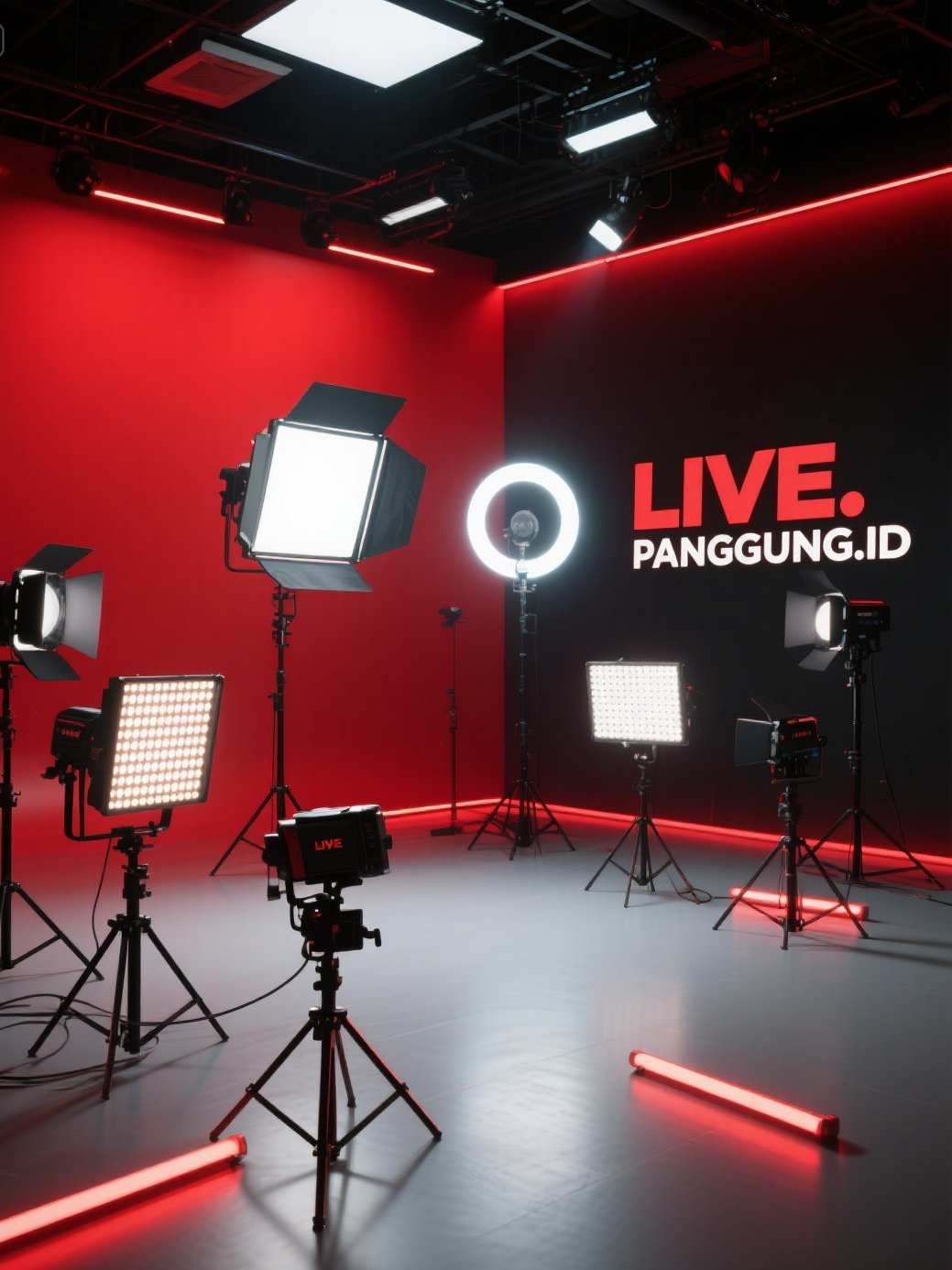 sewa lighting live streaming bikin video lebih terang & profesional 4