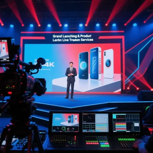 jasa live streaming grand launching & product launch 2